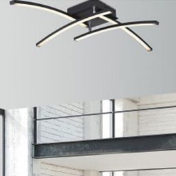 Globo Lighting Tansy I lampa podsufitowa 1x24W LED czarny mat/opal 67129-24