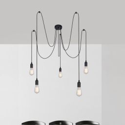 Globo Lighting Maracana lampa wisząca 5x60W czarna A110-5