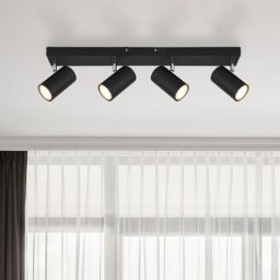 Globo Lighting Robby lampa podsufitowa 4x35W czarny mat/chrom 57911-4B