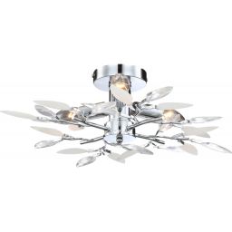 Globo Lighting Vida lampa podsufitowa 3x40W chrom/kryształ 63160-3