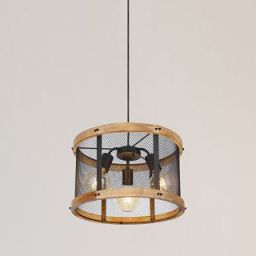 Globo Lighting Jeanie lampa wisząca 3x40W czarny mat/brąz 15661H1