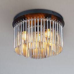 Globo Lighting Gorley lampa podsufitowa 5x40 W czarna-przydymiona 15698D