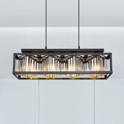 Globo Lighting Mathilde lampa wisząca 4x40W czarny mat/przydymiony 15697-4H