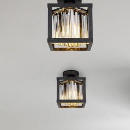 Globo Lighting Mathilde lampa podsufitowa 1x40W czarny mat/przydymiony 15697D