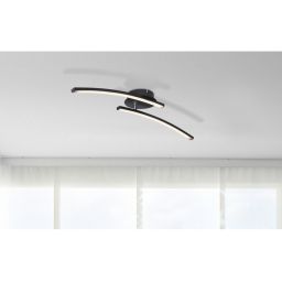 Globo Lighting Tansy I lampa podsufitowa 1x12W LED czarny mat/opal 67129-12