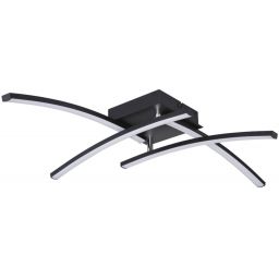 Globo Lighting Tansy I lampa podsufitowa 1x24W LED czarny mat/opal 67129-24