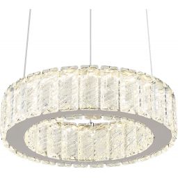 Globo Lighting Mucky lampa wisząca 1x30W chrom/kryształ 67162-30