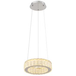 Globo Lighting Mucky lampa wisząca 1x30W chrom/kryształ 67162-30