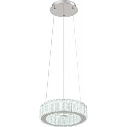 Globo Lighting Mucky lampa wisząca 1x30W chrom/kryształ 67162-30