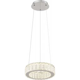 Globo Lighting Mucky lampa wisząca 1x30W chrom/kryształ 67162-30