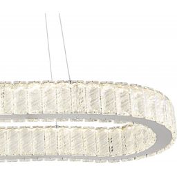 Globo Lighting Mucky lampa wisząca 1x58W chrom/kryształ 67162-58