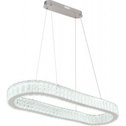 Globo Lighting Mucky lampa wisząca 1x58W chrom/kryształ 67162-58