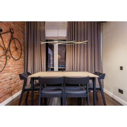 Globo Lighting Geronimo lampa wisząca 3x35W czarny mat/drewno 67206HW