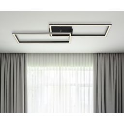 Globo Lighting Jeep lampa podsufitowa 2x40W czarny mat 67278-40