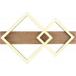 Globo Lighting Beatrix lampa podsufitowa 2x18W czarny mat/drewno 67294D1