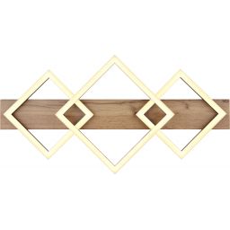 Globo Lighting Beatrix lampa podsufitowa 3x24W czarny mat/drewno 67294D2