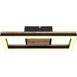 Globo Lighting Beatrix lampa podsufitowa 1x12 W czarna-drewno 67297D1