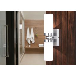 Globo Lighting Space kinkiet 2x40W nikiel/opal 7816