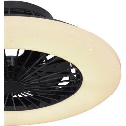 Globo Lighting Travo lampowentylator podsufitowy 1x30 W czarna 03628B