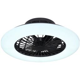 Globo Lighting Travo lampowentylator podsufitowy 1x30 W czarna 03628B