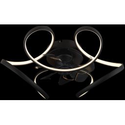 Globo Lighting Travo lampowentylator podsufitowy 1x30 W czarny mat 03638