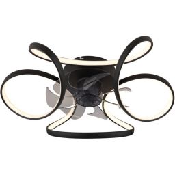 Globo Lighting Travo lampowentylator podsufitowy 1x30 W czarny mat 03638