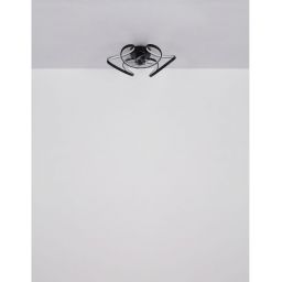 Globo Lighting Travo lampowentylator podsufitowy 1x30 W czarny mat 03638