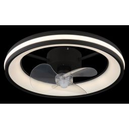 Globo Lighting Gatian lampowentylator podsufitowy 1x30 W czarna 03651