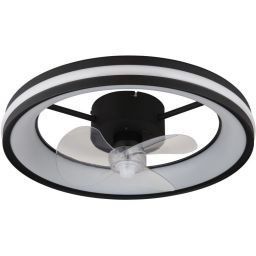 Globo Lighting Gatian lampowentylator podsufitowy 1x30 W czarna 03651