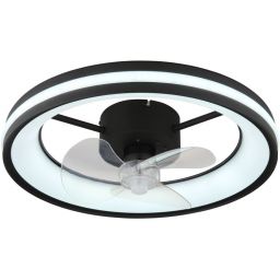 Globo Lighting Gatian lampowentylator podsufitowy 1x30 W czarna 03651