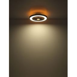 Globo Lighting Blizzak lampowentylator podsufitowy 1x45 W biała-czarna 03653