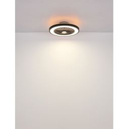 Globo Lighting Blizzak lampowentylator podsufitowy 1x45 W biała-czarna 03653