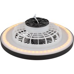Globo Lighting Blizzak lampowentylator podsufitowy 1x45 W biała-czarna 03653