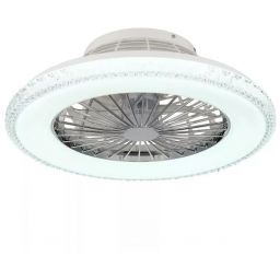 Globo Lighting Corusso lampowentylator podsufitowy 1x40 W biała-chrom 03654