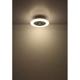 Globo Lighting Corusso lampowentylator podsufitowy 1x40 W biała-chrom 03654