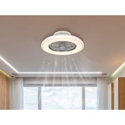 Globo Lighting Corusso lampowentylator podsufitowy 1x40 W biała-chrom 03654