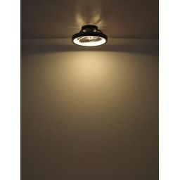 Globo Lighting Deanne lampa podsufitowa z wentylatorem 1x40 W czarna 03665