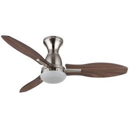 Globo Lighting Gale lampowentylator podsufitowy 1x22 W biała-drewno-nikiel 03671N