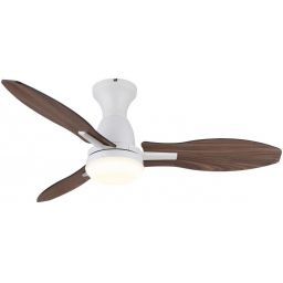 Globo Lighting Gale lampowentylator podsufitowy 1x22 W biała-drewno 03671W