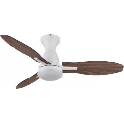 Globo Lighting Gale lampowentylator podsufitowy 1x22 W biała-drewno 03671W