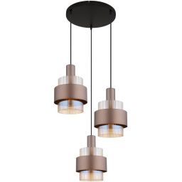 Globo Lighting Milley lampa wisząca 3x60 W bursztynowa 15560-3HA
