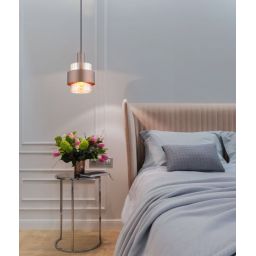 Globo Lighting Milley lampa wisząca 1x60 W bursztynowa 15560HA