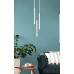 Globo Lighting Ryan lampa wisząca 3x4 W biała 15629W-3