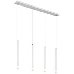 Globo Lighting Ryan lampa wisząca 4x4 W biała 15629W-4