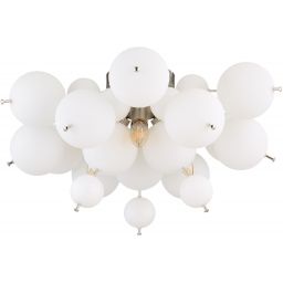 Globo Lighting Udo lampa podsufitowa 3x25 W biała-nikiel 15633DO