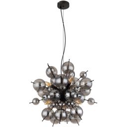 Globo Lighting Udo lampa wisząca 6x25 W czarna-przydymiona 15633HS