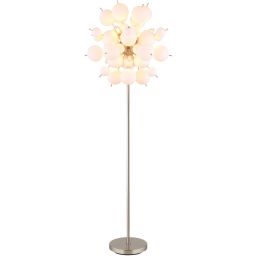 Globo Lighting Udo lampa stojąca 6x25 W biała-czarna-nikiel 15633SO