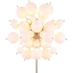 Globo Lighting Udo lampa stojąca 6x25 W biała-czarna-nikiel 15633SO