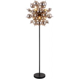 Globo Lighting Udo lampa stojąca 6x25 W czarna-przydymiona 15633SS