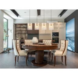 Globo Lighting Gorley lampa wisząca 4x60 W biała-czarna-złota 15698-4HM